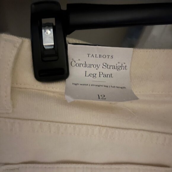NWT Talbot's white corduroy pants, Size 12 - Picture 6 of 6